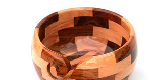 Bol en bois fait à la main palissandre hêtre tricot crochet stockage fil bol fonctionnel cadeau de noël - Product Image 3