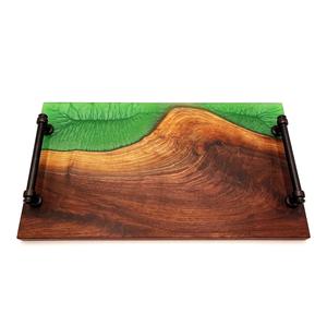 Plateaux en bois de résine polyvalents pour servir des aliments et des boissons pour la maison, les restaurants, utilisation personnalisable, couleur et taille, marque DE-AARTICO, Inde - Product Image 1