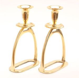 Bougeoir en métal de luxe, décoration d'intérieur, élégant, plaqué or et argent, bougeoir en acier inoxydable, décoration de table pour événements - Product Image 3