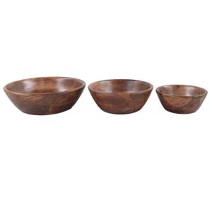 Tazón de Madera Artesanal de Estilo Americano Moderno, Utensilio de Cocina Multiusos Más Vendido para Servir Ensaladas, Frutas, Fiestas, Directo de Fábrica - Product Image 1