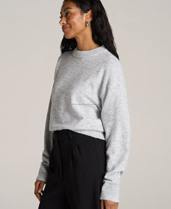 Sudadera Casual de Mujer con Bordado 3D, 100% Algodón, Felpa, Personalizada con Logotipo Tejido, Diseño Sólido para Primavera/Invierno, Talla XL - Product Image 3