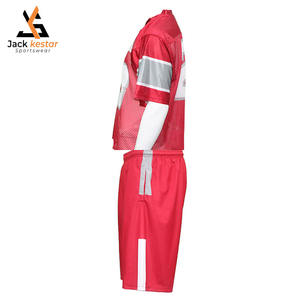 เสื้อฟุตบอลทีมลาครอสแบบกลับด้านได้คุณภาพสูง ผลิตในปากีสถาน โพลีเอสเตอร์ 100% ออกแบบและพิมพ์ลายดิจิทัลตามสั่งของคุณเอง - Product Image 3