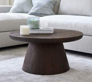 Ensemble de tables basses en bois de style ancien traditionnel avec structure en fer, durable et écologique, pour l'aménagement du salon - Product Image 3