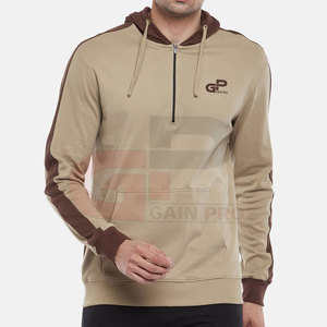 Sweats à capuche demi-fermeture éclair de style décontracté entièrement personnalisés nouveauté sweats à capuche demi-fermeture éclair confortables - Product Image 1