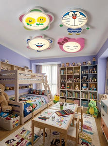 Lámpara de Techo LED Infantil Moderna KILYN con Diseño de Dibujos Animados, Temperatura de Color 4000K, Control Remoto, Base de Madera, Cubierta Acrílica, para Sala de Estar - Product Image 5