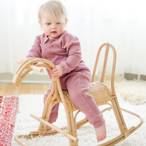 Cheval à bascule vietnamien en rotin naturel en osier design européen cheval à bascule enfants en gros du Vietnam - Product Image 4