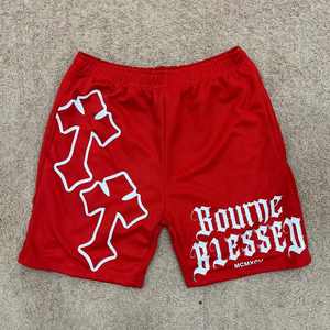 Shorts décontractés pour hommes personnalisés, 100% polyester, uni, à lacets, longueur genou, anti-froissement, séchage rapide, respirant, taille élastique, style urbain - Product Image 3