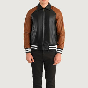 Venta al por mayor OEM para hombre Varsity chaqueta clásica de béisbol Letterman chaqueta con bordado Streetwear moda y opciones de logotipo personalizado - Product Image 4