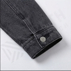 Veste en jean streetwear personnalisée pour femmes, vêtement décontracté, boutons, surdimensionnée, automne-hiver, veste en jean élégante, vêtement haut de gamme, couleur personnalisée - Product Image 6