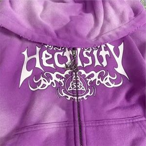 Sudadera con capucha lavada con ácido Vintage de gran tamaño de alta calidad para hombres Fabricantes de algodón bordado personalizado Cremallera impermeable - Product Image 5