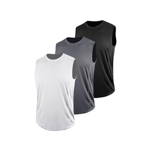 Chaleco transpirable deportivo informal de alta calidad para hombre, camiseta sin mangas de algodón personalizada, estilo Hip Hop, estampado por sublimación de verano - Product Image 6