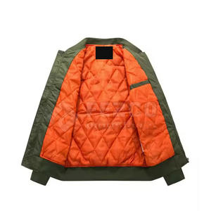 แจ็คเก็ตบอมเบอร์ผู้ชาย ดีไซน์ล่าสุด ราคาถูก ผลิตตามสั่ง คุณภาพสูง สำหรับฤดูหนาว บริการ OEM ระบายอากาศได้ดี เป็นมิตรกับสิ่งแวดล้อม - Product Image 2