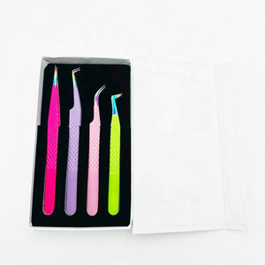 Pinzas para Pestañas Kaamir Instruments, de Alta Calidad, con Empuñadura de Diamante Sólido Arcoíris, Antimagnéticas, 10 mm, Varios Colores - Product Image 4