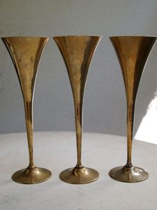 Verres à vin et à cocktails en acier inoxydable avec paille, comprenant des mugs Moscow Mule pour la maison, le restaurant, la table, en métal - Product Image 3