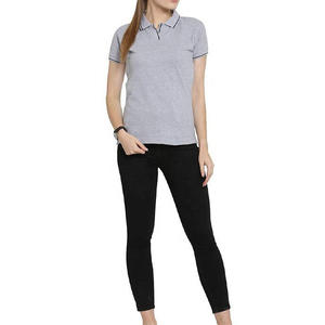 2023 precio al por mayor cómodo diseño único Women100 % algodón orgánico estilo de lujo superventas mujeres sublimación polos - Product Image 5