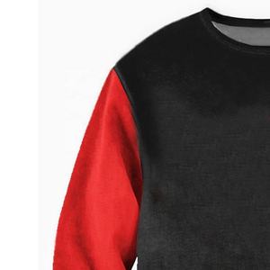 Pull à capuche imprimé en coton de haute qualité pour hommes, sweat-shirt à logo personnalisé, pull en chenille pour vêtements de sororités - Product Image 5