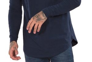 Gran oferta de camiseta para hombre, diseño único, logotipo personalizado, Camiseta lisa de manga larga de secado rápido ajustada, camisetas deportivas para hombre - Product Image 6