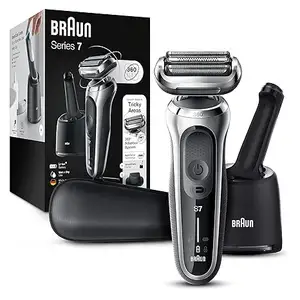 Braun Series 7 7071cc гибкие электрические бритвы для мужчин с центром SmartCare, прецизионный триммер, мокрой и сухой, перезаряжаемый