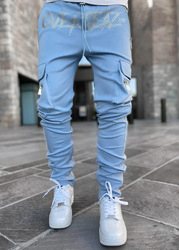 Pantalones Cargo con diseño de logotipo para hombre, calzas de carga personalizadas para senderismo al aire libre, novedad de 2022, venta al por mayor - Product Image 3