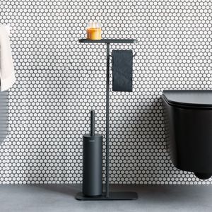 Soporte de Escobilla de Baño de Metal Sólido para Uso Prolongado en el Baño, Proporciona Estabilidad y Resistencia a la Oxidación - Product Image 3