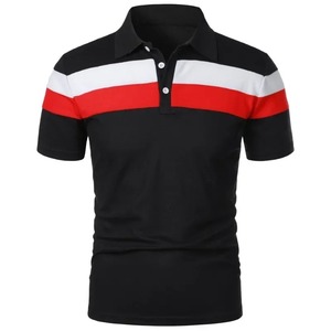 Camiseta de polo personalizada para hombre, de secado rápido Camiseta de punto de poliéster 100% transpirable, camiseta de golf de talla grande en blanco por sublimación - Product Image 6