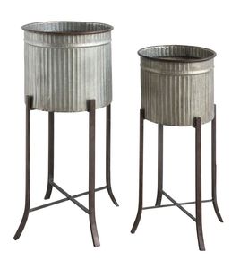 Juego de 3 macetas de interior y exterior de metal pulido dorado con soporte para decoración de maceta y Jardín de hogar y hotel - Product Image 5