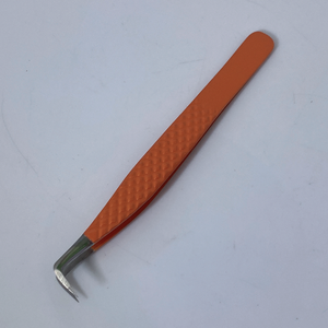 แหนบขนตาปลอมสแตนเลสคุณภาพดีตรงและโค้งแหนบขนตาด้านบนอุปกรณ์ต่อขนตา - Product Image 2