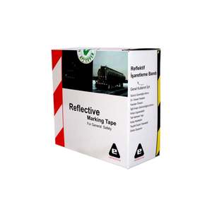 Diamond Grade Red and <b>White</b> Reflective <b>Tape</b> 10 cm X 10 m Prismatic Adhesive Sticker Printable Pmma Material - Product Image 3