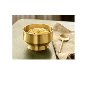 Cuenco de helado de latón con cucharas Cuchara de calentamiento de helado y uso de restaurantes para artesanía natural al mejor precio - Product Image 5