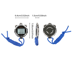 A-306 thép không gỉ đa chức năng ba hàng điện tử đồng hồ bấm giờ ngoài trời bộ nhớ hẹn giờ 300 Bộ Thẩm phán kim loại xuất hiện - Product Image 6