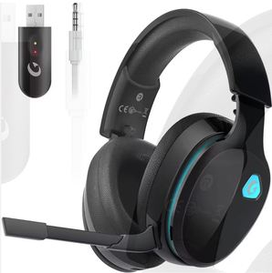 หูฟังเกมมิ่งไร้สาย Authentic-Gthe0s_2.4GHz, หูฟังบลูทูธ 5.2 สำหรับเล่นเกมพร้อมไมโครโฟนตัดเสียงรบกวน_มีสินค้าในสต็อก - Product Image 5