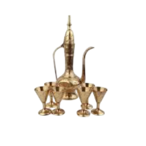 Metal Drinking Set Attractive Brass Samovar <b>Water</b> Pots & <b>Kettles</b> Drinking Pitchers Metal <b>Water</b> Pitcher & Jug With Handle - Product Image 1
