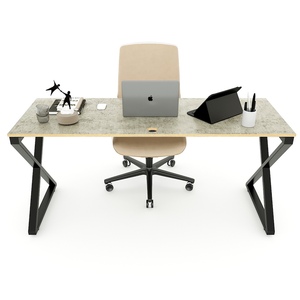 Minimalist & Durable 160x60cm L-Shaped Plywood <b>Desk</b> with Melamine Coating & Steel Legs (Xconcept HBXC048) - Product Image 3