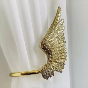 Tiebacks de cortina de Metal de latón antiguo con forma de círculo, accesorios para cortinas, productos para el hogar inteligente, Tiebacks para puertas y ventanas - Product Image 2