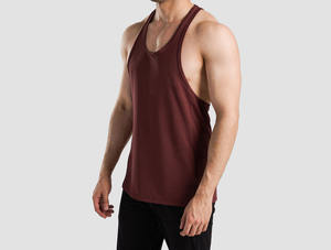 Wholesale New Design Quick Dry Breathable Fabric <b>Workout</b> Plain Gym Casual Custom Wholesale Price Men <b>Tank</b> <b>Top</b> Solid Color - Product Image 3