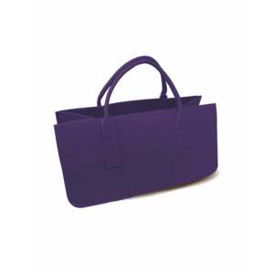 Aubergine Design Felt Bag for Firewood <b>Collapsible</b> Laundry Tote Bag - Product Image 1