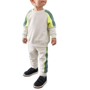 Ensemble de survêtement pour enfants, vêtements pour enfants, nouveau logo personnalisé, unisexe, décontracté, couleur unie, sweat-shirt à capuche, pantalon de jogging à cordon de serrage, deux pièces - Product Image 3