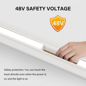 Lampu sorot LED dalam ruangan Modern lampu sorot tersembunyi lampu sorot LED badan aluminium jalur magnetik putih CRI tinggi 90 3 tahun - Product Image 3