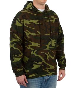 Sudadera con capucha de hombre de talla grande Unisex con diseño personalizado OEM mezcla de algodón y poliéster estampado de camuflaje sudaderas con capucha de hombre de talla grande - Product Image 1