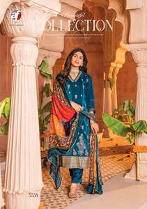 Último diseñador Digital impreso Salwar Suit Pure Chinon Silk Crape por Fab Zone Indian & Pakistani Clothing - Product Image 3