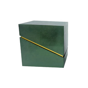 Caja de Embalaje de Perfume de Papel Rígido con Corte Diagonal Verde Oscuro de Lujo con Logotipo Personalizado, Fabricante de Cajas de Regalo de Perfume de Alta Gama al por Mayor - Product Image 3