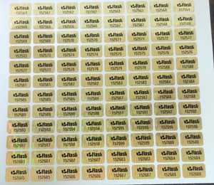 Étiquettes d'emballage de protection de marque en papier adhésif holographique personnalisé de qualité supérieure, meilleure couleur dorée, impression de logo - Product Image 3