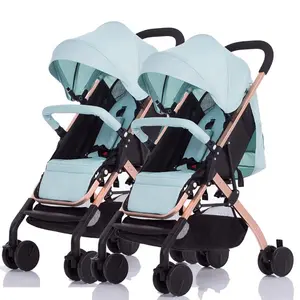 Poussette pour bébé High View Landau pour bébé 3 en 1 comprenant une nacelle et un siège auto adapté