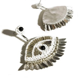 Pendientes Étnicos Hechos a Mano con Cuentas de Semillas para Mujer, Diseños Únicos, Pendientes de Cuentas de Alta Calidad para Damas - Product Image 5