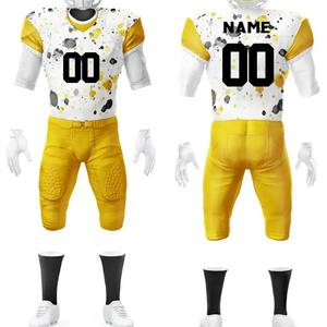 Uniformes de fútbol americano reversibles sublimados personalizados de alta calidad para adultos ropa deportiva de manga corta con conjunto de logotipo personalizado - Product Image 6