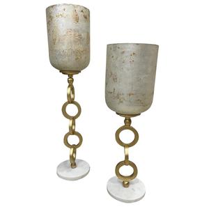 Bougie votive en laiton longue Durable pour la décoration de porte utiliser bougie pilier fer votive à la main en laiton plaqué fini ensemble de bougies - Product Image 4