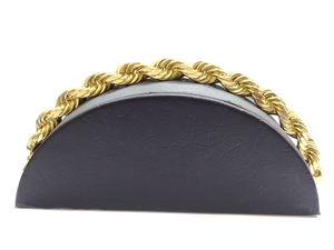 Solid 10K Yellow Gold <b>Rope</b> <b>Bracelet</b> With 10mm Width And 8.5 Inch Length Perfect For <b>Men</b> On Sale <b>Bracelet</b> With Lobster Lock - Product Image 3