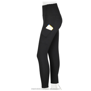 Pantalones Deportivos de Cintura Alta para Mujer, Leggings con Costuras, Bolsillos y Diseño de Parches, Ajustados, Sin Costuras, Color Sólido, Novedad 2026 - Product Image 5