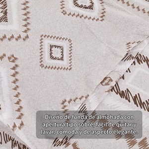 Set copripiumino geometrico a 3 pezzi in poliestere 100% con lenzuolo con angoli e federa, biancheria da letto di lusso per la casa - Product Image 6