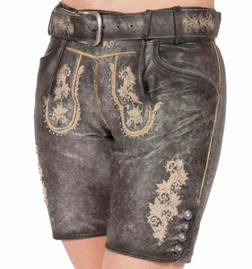 Top qualité Oktoberfest Costume femmes Lederhosen Octoberfest vêtements bavarois Lederhosen Shorts pour hommes 2025 - Product Image 1